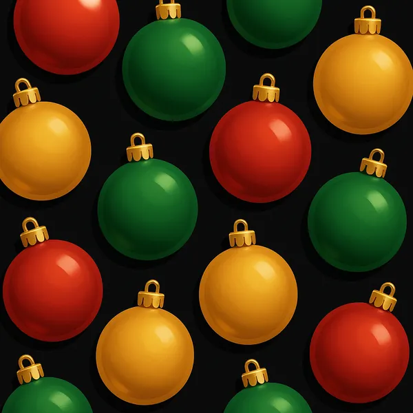 Enjoy an online jigsaw puzzle designed for browser play, featuring colorful holiday ornaments arranged in a festive pattern.