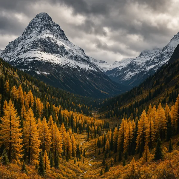 Enjoy an online jigsaw puzzle designed for browser play, featuring a dramatic mountain valley scene in nature.