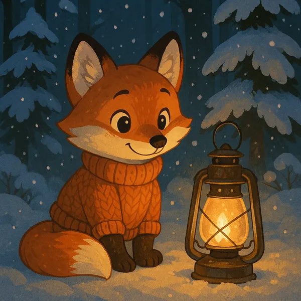 Enjoy an online jigsaw puzzle designed for browser play, featuring an adorable fox in a snowy forest — a charming animal and nature scene perfect for a cozy mom