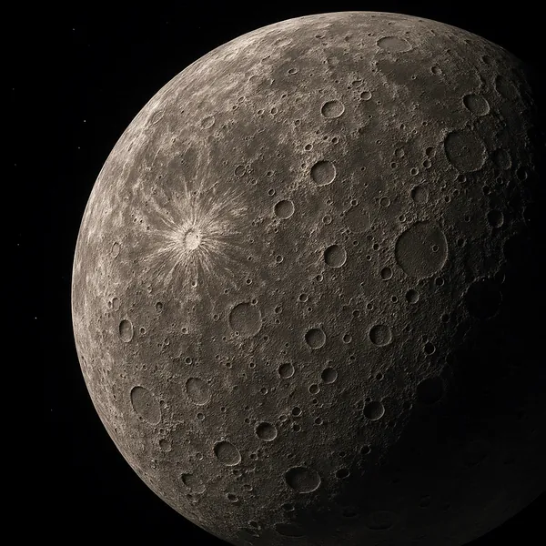 Discover a puzzle with a dramatic close-up of the Moon’s cratered surface, showing sharp-rimmed impacts, a bright ray crater, and rich textures in soft grey and