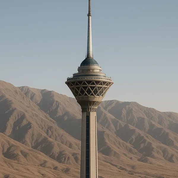 Discover a puzzle with a striking observation tower rising against a sweep of sunlit mountains, featuring clean architectural lines and a circular observation d
