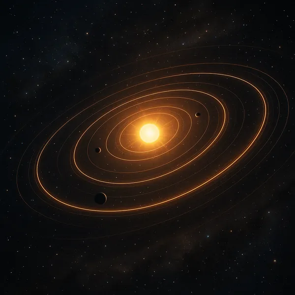 Enjoy an online jigsaw puzzle designed for browser play, featuring a serene space scene of a glowing star system.