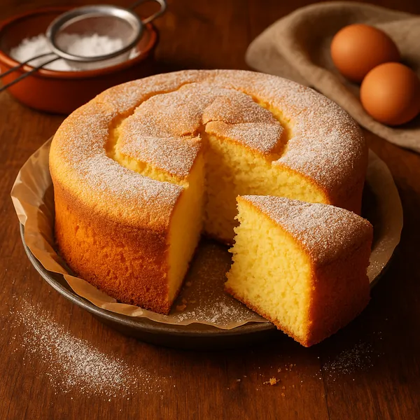 Here’s an online jigsaw puzzle you can play in your browser, featuring a warm baking scene centered on a freshly sliced sponge cake — a delightful food-themed i