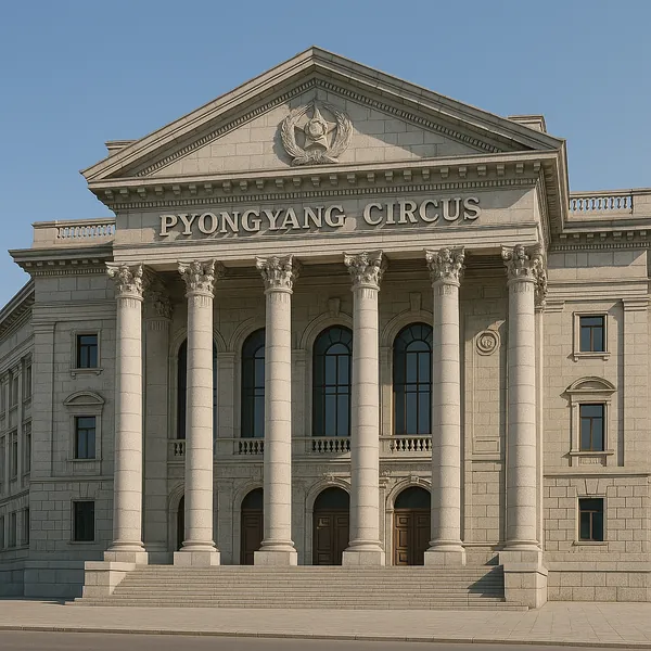 Enjoy assembling a puzzle depicting a grand neoclassical façade with tall Corinthian columns, arched windows, and carved stone details beneath a clear blue sky.
