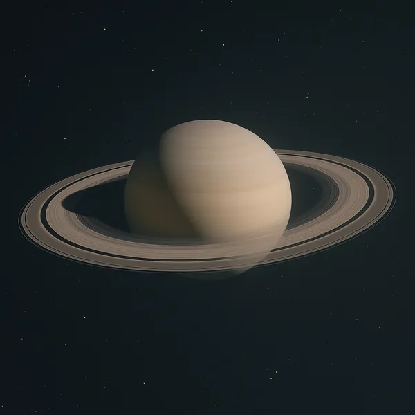 Discover a puzzle with a majestic ringed planet set against a deep, star-speckled space background.