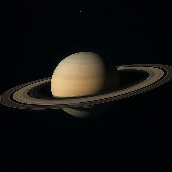 Discover a puzzle with a majestic ringed planet floating against a deep, star-speckled void.