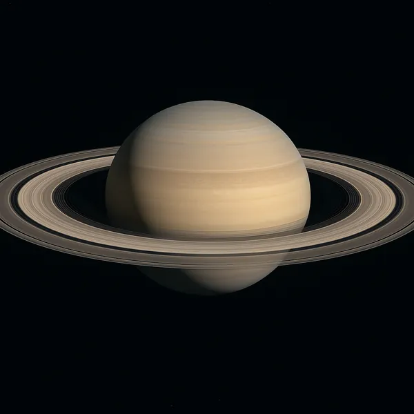 Discover a puzzle with a stunning view of a ringed gas giant floating against the deep black of space.