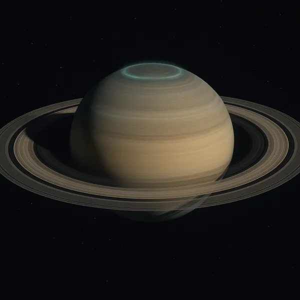 Discover a puzzle with a majestic ringed planet floating against a deep, star-speckled sky.