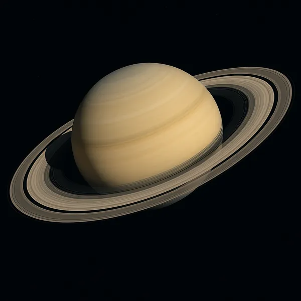 Discover a puzzle with a stunning close-up of Saturn, its warm golden bands and delicate concentric rings set against the deep black of space.