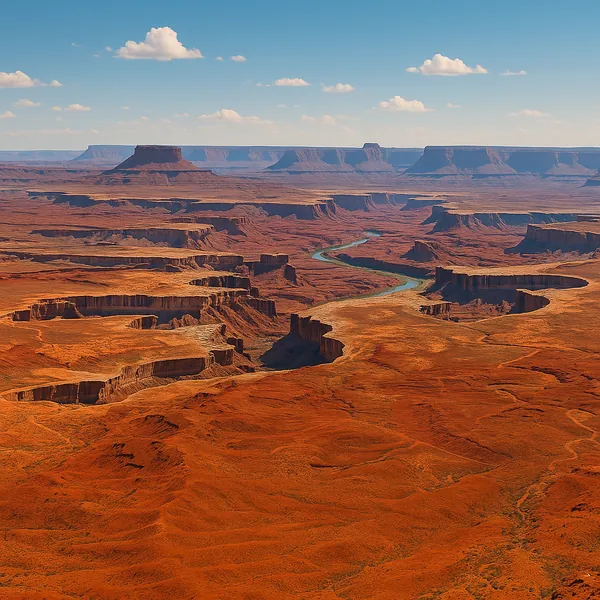 Enjoy an online jigsaw puzzle designed for browser play, featuring a vast desert canyon landscape.