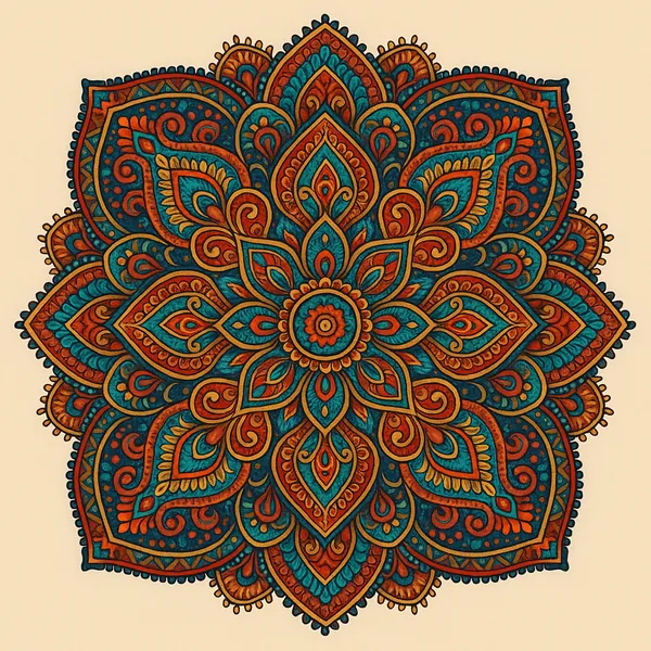 Enjoy an online jigsaw puzzle designed for browser play, featuring an intricate mandala artwork that celebrates detailed, decorative art.