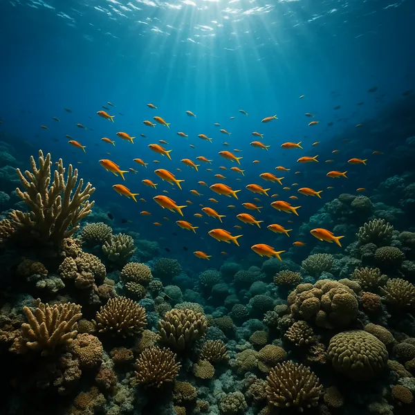 Enjoy an online jigsaw puzzle designed for browser play, featuring a vibrant underwater reef scene that celebrates ocean life and nature.