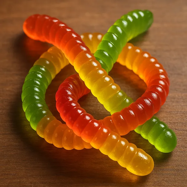 Here’s an online jigsaw puzzle you can play in your browser, featuring a close-up still life of colorful gummy worms that celebrate food and fun.