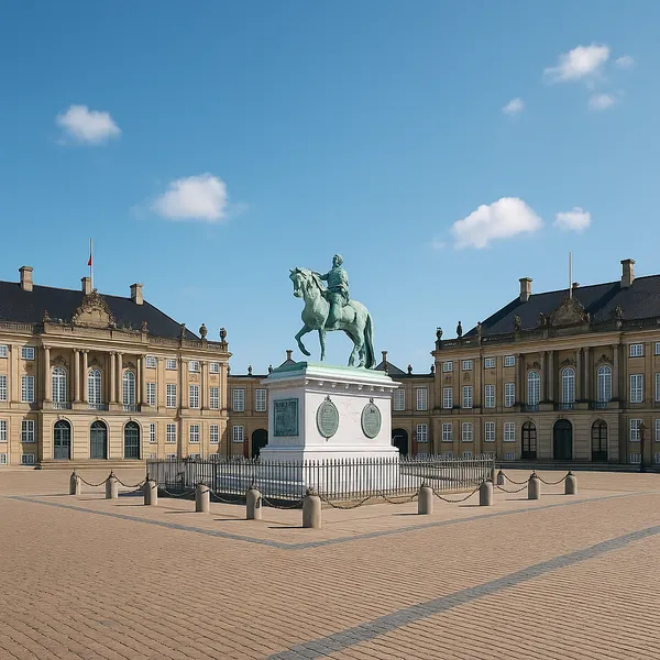 Enjoy an online jigsaw puzzle designed for browser play, featuring city architecture and a majestic equestrian statue set in an open plaza.