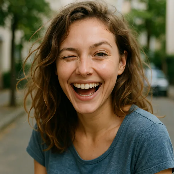 This online jigsaw puzzle features a warm portrait of a smiling person and is ready to play in your browser, perfect for fans of people photography and candid m