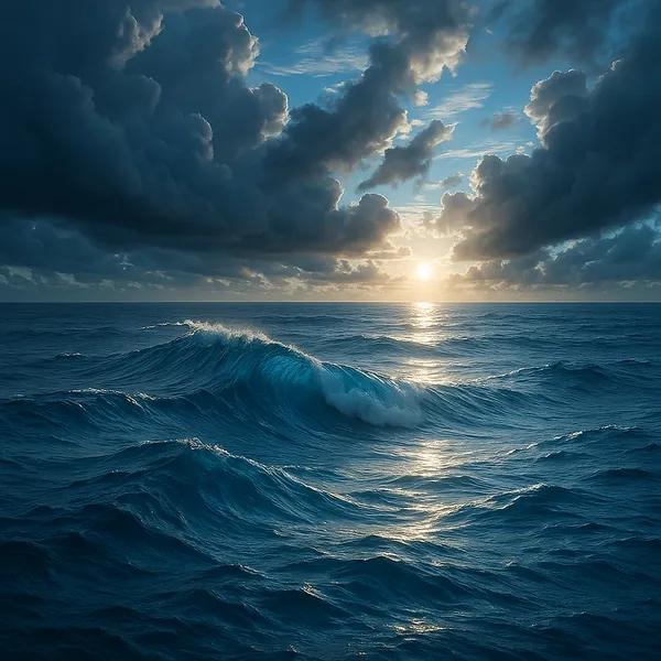 Enjoy an online jigsaw puzzle designed for browser play, featuring a dramatic ocean scene that celebrates nature and the sea.