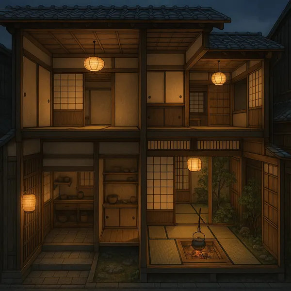 Here’s an online jigsaw puzzle you can play in your browser, featuring a peaceful architectural scene of a traditional Japanese home interior.