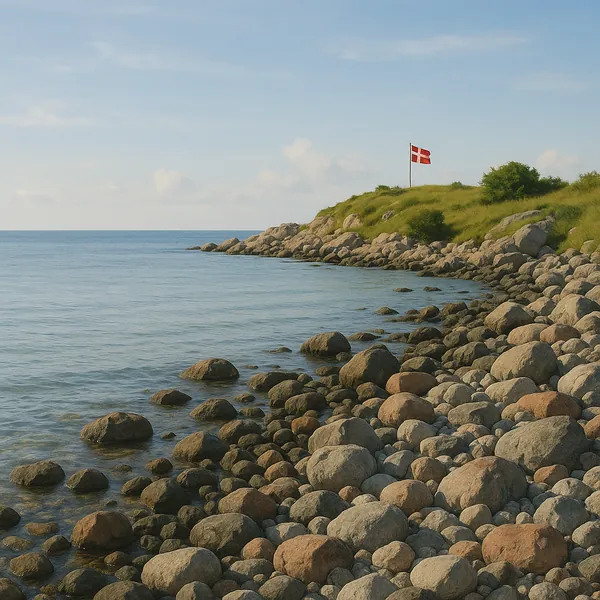 Enjoy an online jigsaw puzzle in your browser that shows a serene coastal scene with a rocky shoreline and open sea, perfect for fans of nature and seascapes.