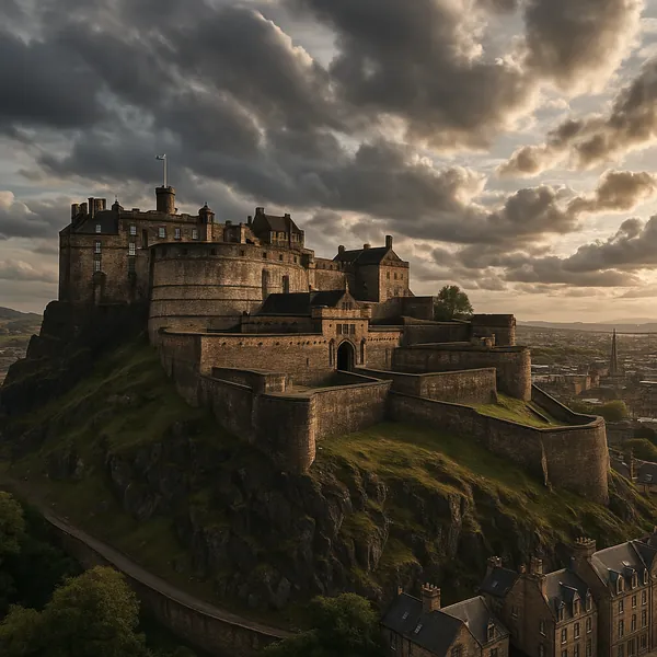 Enjoy an online jigsaw puzzle designed for browser play, featuring a dramatic hilltop castle set against a sweeping sky—perfect for lovers of architecture and h