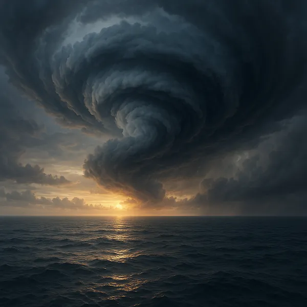 Here’s an online jigsaw puzzle you can play in your browser, focused on a dramatic seascape and towering storm clouds.