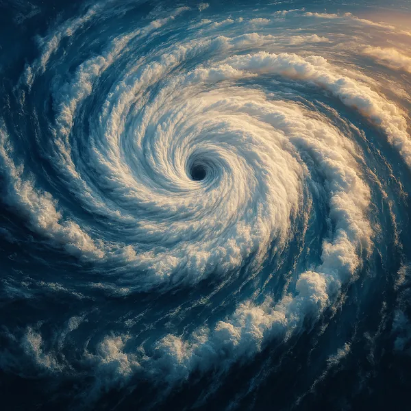 Enjoy an online jigsaw puzzle designed for browser play, featuring a dramatic natural vortex of clouds and sky.