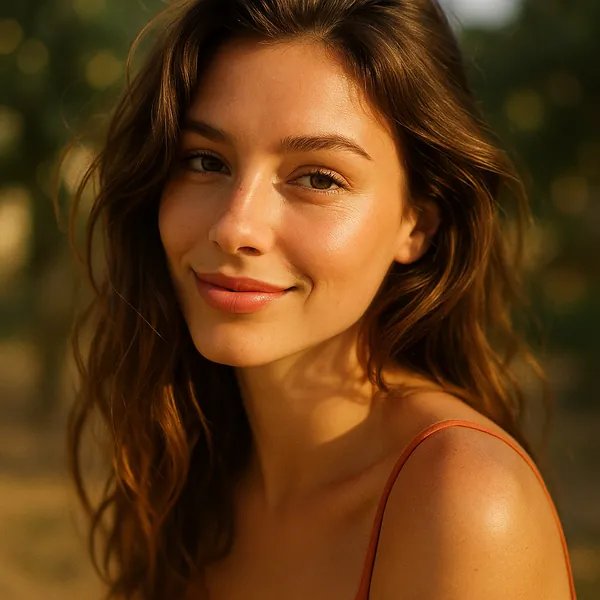 Enjoy an online jigsaw puzzle designed for browser play, featuring a warm portrait of a smiling person against a soft natural backdrop — a lovely choice for fan