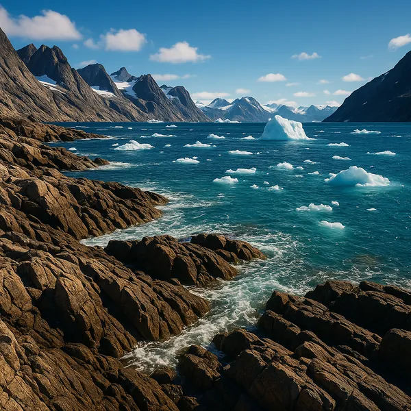 Here’s an online jigsaw puzzle you can play in your browser, focused on a dramatic Arctic seascape that celebrates nature and icy coastal beauty.