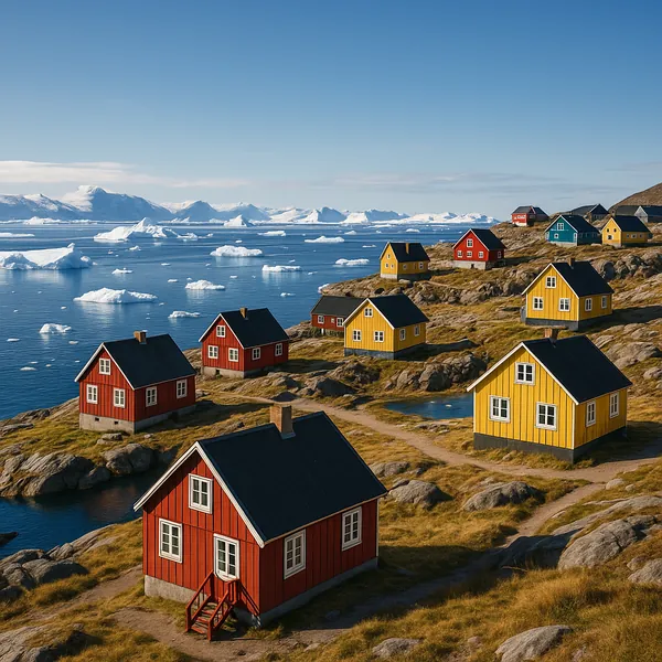 Here’s an online jigsaw puzzle you can play in your browser, featuring a serene coastal village set against an arctic seascape and nature scenery.