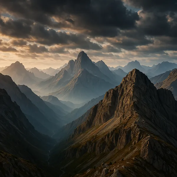 Enjoy an online jigsaw puzzle designed for browser play, featuring a dramatic mountain landscape set in nature.