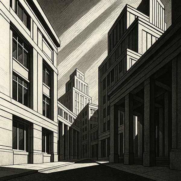 Enjoy an online jigsaw puzzle designed for browser play, featuring a striking urban architecture scene.