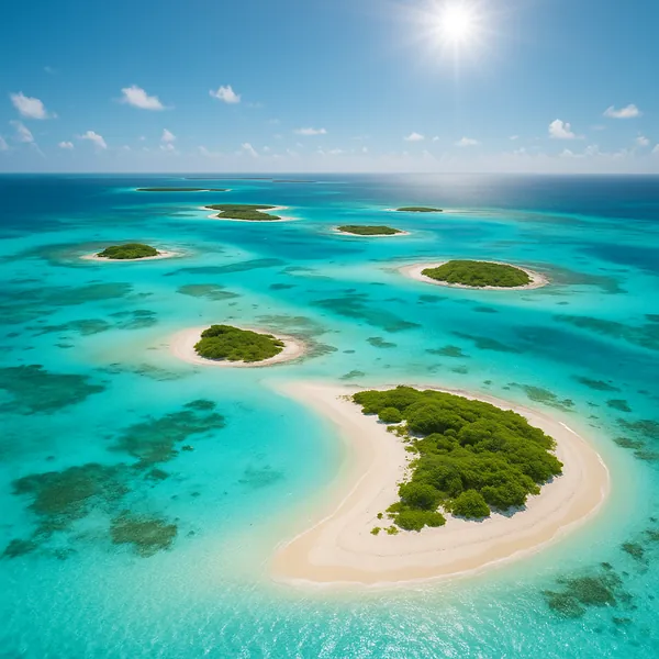Enjoy an online jigsaw puzzle designed for browser play, featuring a tranquil tropical island scene that celebrates nature and sun-drenched seascapes.