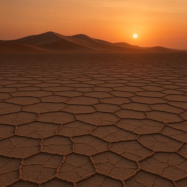 This online jigsaw puzzle features a serene desert landscape, perfect for lovers of nature and dramatic sunsets.