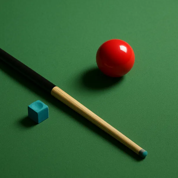 Enjoy an online jigsaw puzzle designed for browser play, featuring a close-up scene from the world of billiards and tabletop games.