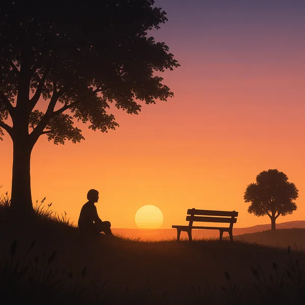 Enjoy an online jigsaw puzzle designed for browser play, featuring a peaceful nature scene at sunset.