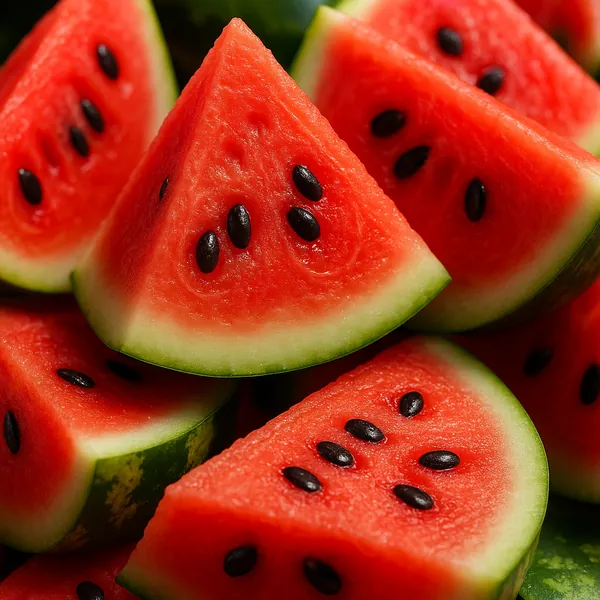 Enjoy an online jigsaw puzzle designed for browser play, featuring a close-up scene of fresh watermelon slices that celebrates food and summer vibes.