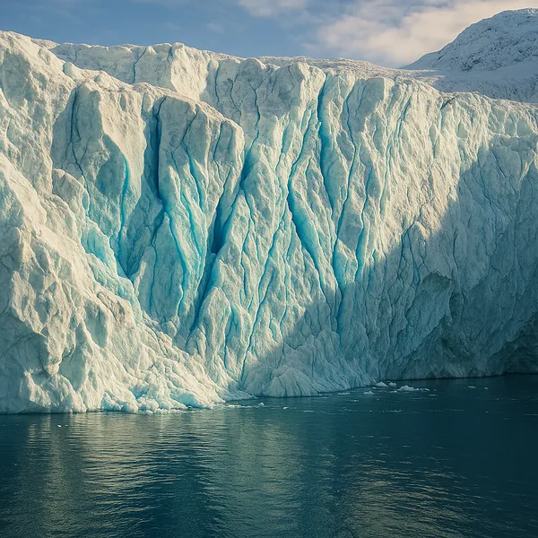 Enjoy an online jigsaw puzzle designed for browser play, featuring a dramatic glacier scene that celebrates the beauty of nature.