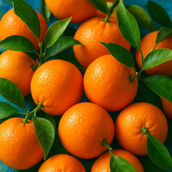 Enjoy an online jigsaw puzzle designed for browser play, featuring a vibrant still life of fresh citrus fruit and glossy green leaves.