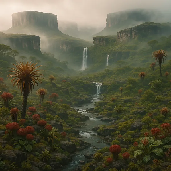 Enjoy an online jigsaw puzzle designed for browser play, featuring a lush, misty valley landscape that celebrates the calm beauty of nature.