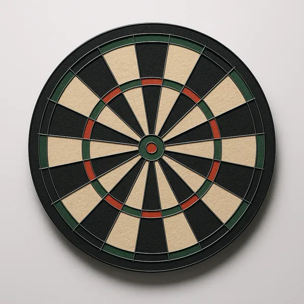 This online jigsaw puzzle features a classic dartboard scene, perfect for fans of games and sports scenes to enjoy in the browser.