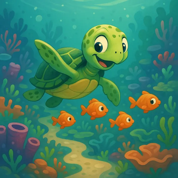 This online jigsaw puzzle features a charming underwater scene of playful sea animals, perfect for relaxing browser play.