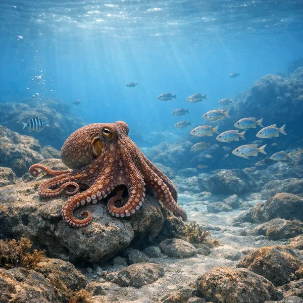 Enjoy an online jigsaw puzzle designed for browser play, featuring a tranquil underwater scene of marine life.