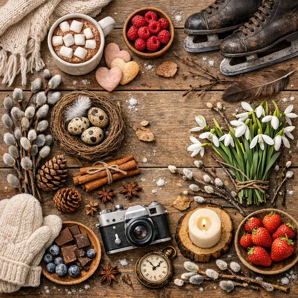 Enjoy an online jigsaw puzzle designed for browser play, featuring a cozy seasonal still life that blends food and nature.