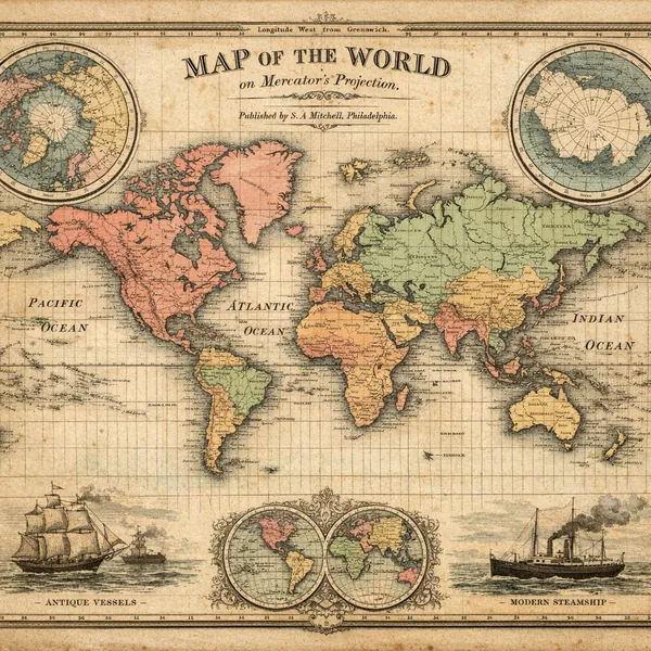 Here’s an online jigsaw puzzle you can play in your browser, featuring a vintage world map and classic cartography as its main theme.