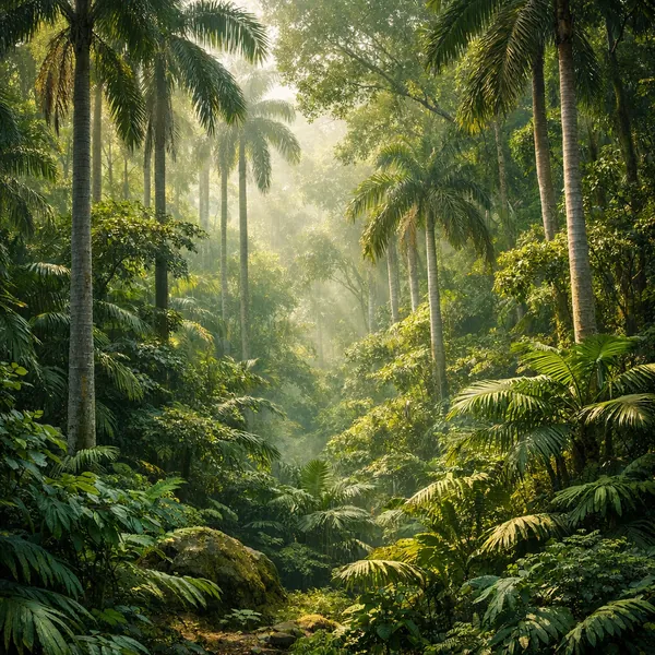 This online jigsaw puzzle features a lush tropical rainforest scene perfect for nature lovers and peaceful moments in the browser.