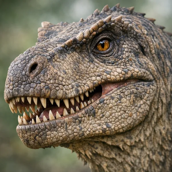 Here’s an online jigsaw puzzle you can play in your browser, focused on a close-up portrait of a dinosaur-like reptile that will delight animal and prehistoric-