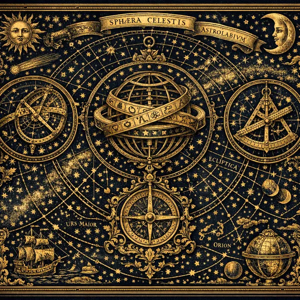 Here’s an online jigsaw puzzle you can play in your browser, focused on a vintage astronomy theme that celebrates celestial maps and antique instruments.