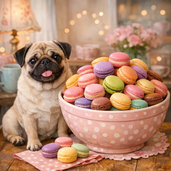 Enjoy an online jigsaw puzzle designed for browser play, featuring a charming mix of animals and food.