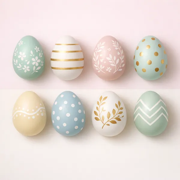 This online jigsaw puzzle features a charming arrangement of decorated Easter eggs, perfect for a seasonal, artful theme you can play right in your browser.